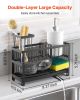 Kitchen Sink Caddy Organizer Sponge Holder for Kitchen Essentials Storage