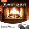 VEVOR Fireplace Log Grate, 21 inch Heavy Duty Fireplace Grate with 6 Support Legs, 3/4'' Solid Powder-coated Steel Bars
