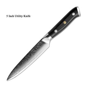 Cutlery Japanese Damascus steel knife kitchen knife fruit knife (Option: Utility Knife)