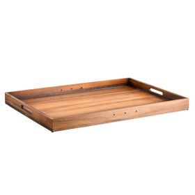 Noodle Board Stove Cover Acacia Wood Stove Top Cover Kitchen Electric Gas Stove (Color: Natutal-Acacia, Style: Built-in Handles)